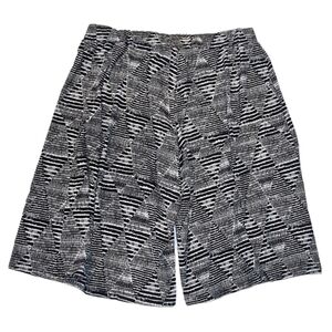 💠 FROCCELLA Italy Culottes Pants Flowy Striped Cropped Dressy Pull On
